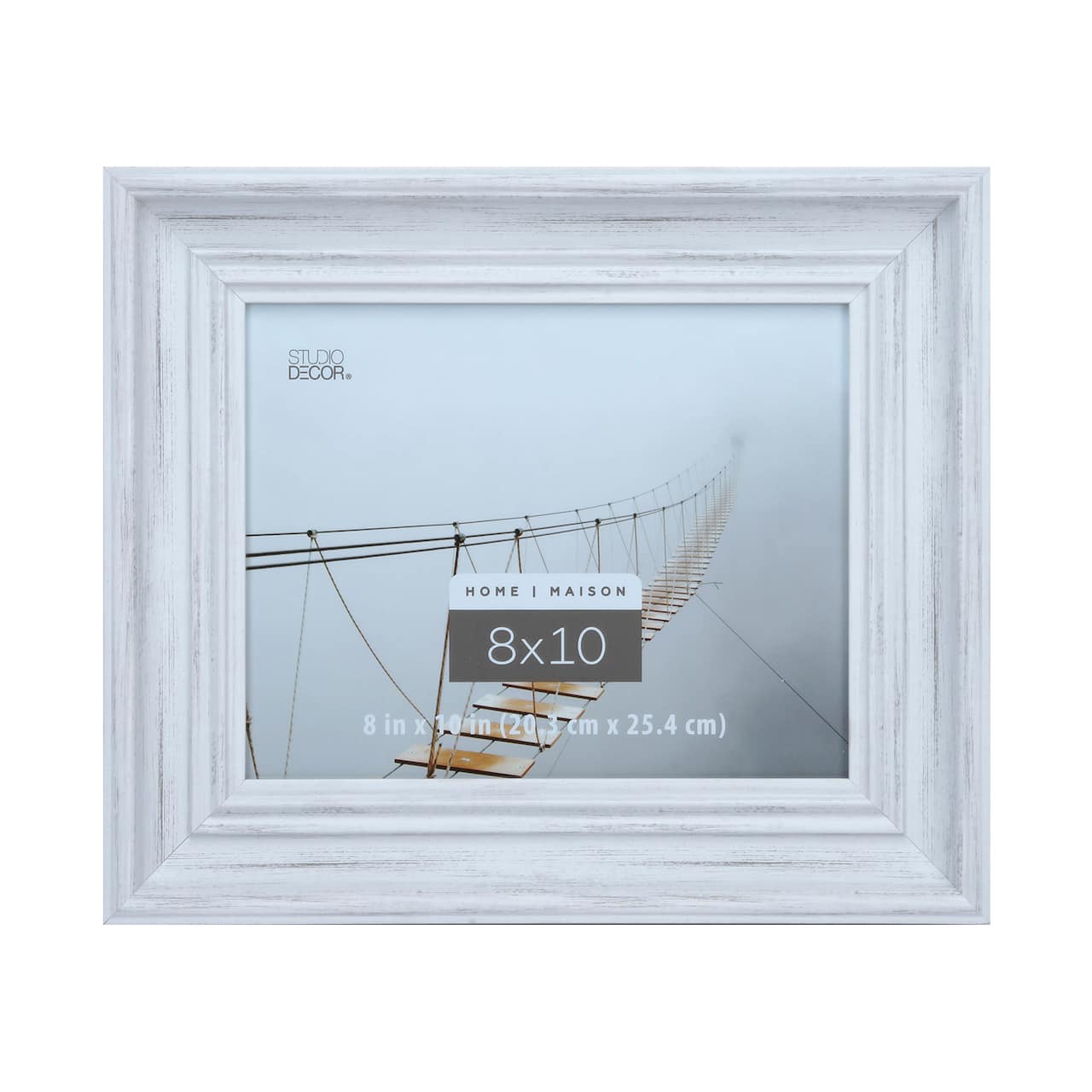 White Distressed Catalina Frame, Home by Studio D&#xE9;cor&#xAE;